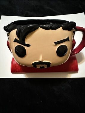 Dr. STRANGE  FUNKO POP Red and Black Character Mug  COLLECTABLE NEW